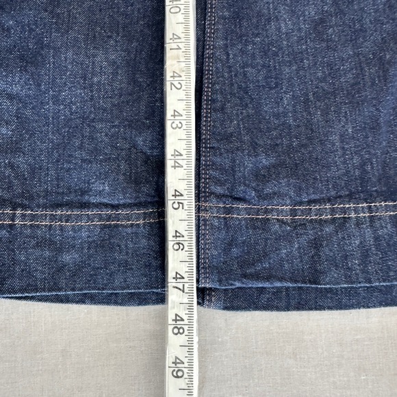 Old Navy Women's M Denim Midi Dress Dark Wash Sleeveless Square Neck Preppy NEW - Picture 6 of 12